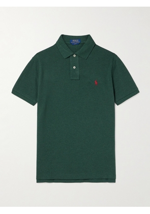 Polo Ralph Lauren - Logo-Embroidered Cotton-Piqué Polo Shirt - Men - Green - M