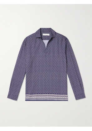Orlebar Brown - Ridley Printed Crepe Shirt - Men - Blue - S