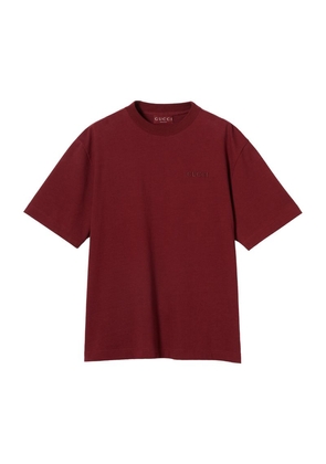 Gucci Cotton Logo-Embroidered T-Shirt