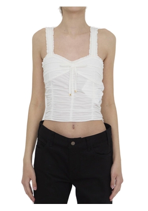 Celine Gathered Cropped Top