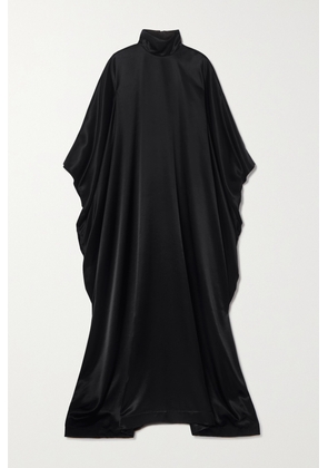 Balenciaga - Draped Satin-jersey Turtleneck Gown - Black - 1,2,3,4,5