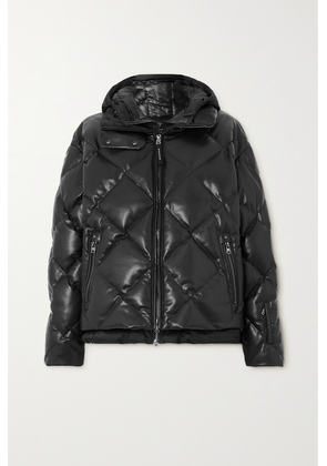 Bogner - Lissi-d Hooded Layered Quilted Faux-leather And Shell Jacket - Black - FR34,FR36,FR38,FR40,FR42,FR44