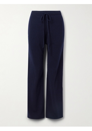 Maison Margiela - Wool And Cashmere-blend Track Pants - Blue - x small,small,medium,large