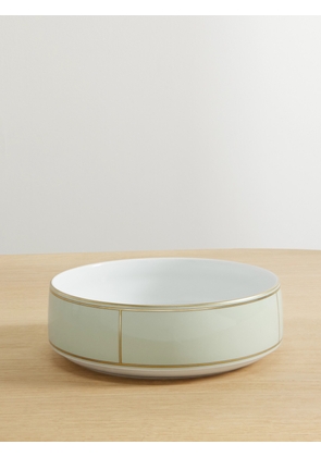GINORI 1735 - Colonna Gold-plated Porcelain Salad Bowl - Green - One size