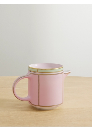 GINORI 1735 - Colonna Gold-plated Porcelain Coffee Pot - Pink - One size