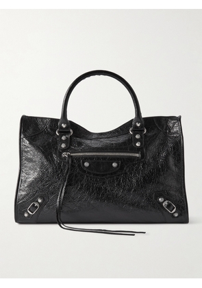 Balenciaga - Le City Medium Textured-leather Tote - Black - One size