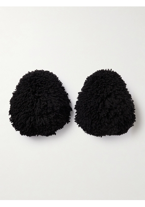 Alaïa - Bubble Wool-blend Cuffs - Black - One size