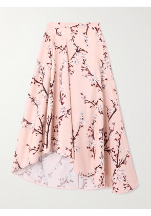 Alexander McQueen - Asymmetric Floral-print Cotton-poplin Skirt - Pink - IT36,IT38,IT40,IT42,IT44