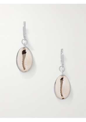 TOHUM - Concha Puka Silver Shell Earrings - One size