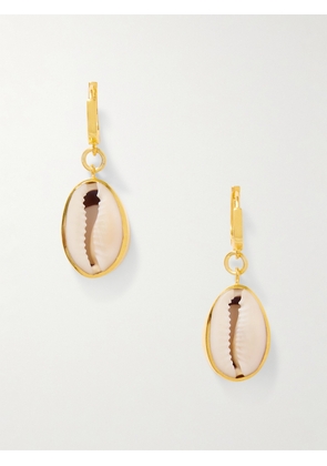 TOHUM - Concha Puka Gold Vermeil Earrings - One size