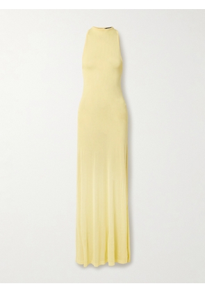 Jacquemus - Maille Knitted Halterneck Gown - Yellow - FR34,FR36,FR38,FR40