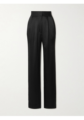 TOVE - Remi Silk-crepon Straight-leg Pants - Black - FR34,FR36,FR38,FR40,FR42