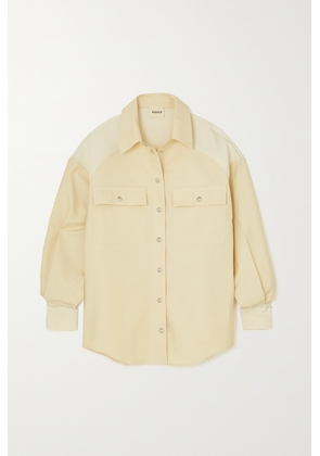 KHAITE - Bea Cotton-twill Shirt - Off-white - x small,small,medium,large