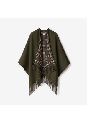 Burberry Reversible Check Wool Cape