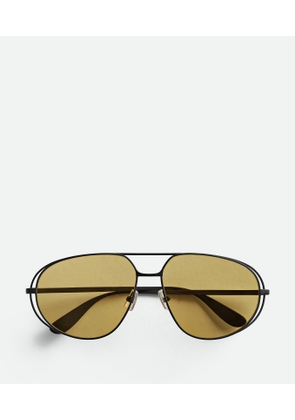 Classic Aviator Sunglasses - Bottega Veneta