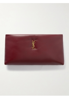 SAINT LAURENT - Calypso Long Padded Leather Pouch - Red - One size