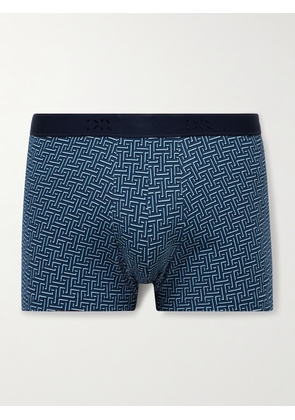 Derek Rose - Geometric 7 Printed Stretch-Cotton Boxer Briefs - Men - Blue - M