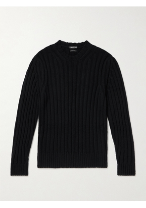 TOM FORD - Ribbed Cashmere Sweater - Men - Black - IT 46