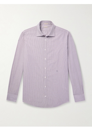 Massimo Alba - Genova Striped Cotton-Poplin Shirt - Men - Purple - S