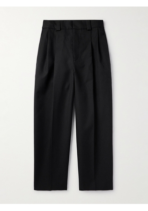 Jacquemus - Marzio Tapered Pleated Wool-Twill Trousers - Men - Black - IT 46