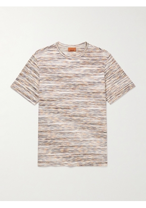 Missoni - Space-Dyed Cotton-Jersey T-Shirt - Men - Gray - S