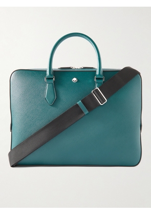 Montblanc - Sartorial Textured-Leather Briefcase - Men - Blue