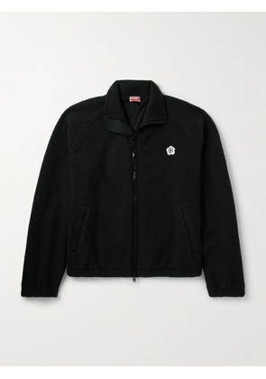 KENZO - Boke Flower 2.0 Oversized Logo-Appliquéd Fleece Zip-Up Jacket - Men - Black - XS