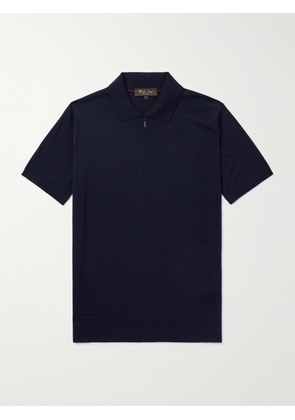 Loro Piana - Wish® Wool Polo Shirt - Men - Blue - IT 48
