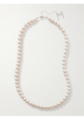 Magda Butrym - Silver-tone, Pearl And Crystal Necklace - White - One size