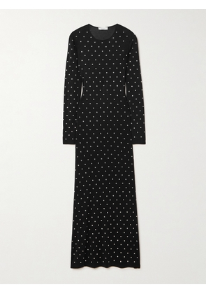 Rabanne - Crystal-embellished Jersey Maxi Dress - Black - FR34,FR36,FR38