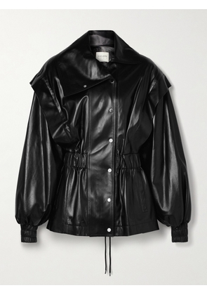Salon 1884 - Misha Leather Track Jacket - Black - x small,small,medium