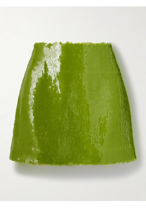 16ARLINGTON - Este Sequined Tulle Mini Skirt - Green - UK 4,UK 6,UK 8,UK 10,UK 12,UK 14,UK 16