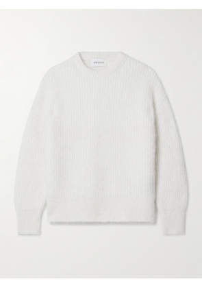 16ARLINGTON - Sephia Ribbed Alpaca-blend Sweater - Ecru - small,medium,large