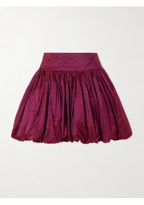 Molly Goddard - Wilder Gathered Taffeta Mini Skirt - Purple - UK 6,UK 8,UK 10,UK 12,UK 14
