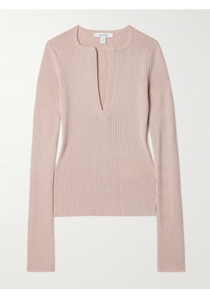 Max Mara - Urlo Ribbed Silk And Cashmere-blend Sweater - Pink - x small,small,medium,large,x large,xx large