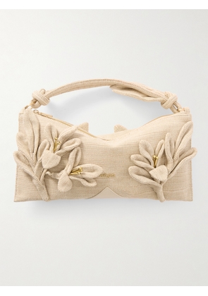 Cult Gaia - Hera Mini Embellished Cotton-canvas Shoulder Bag - Neutrals - One size