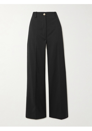 Patou - Iconic Wool-blend Wide-leg Twill Pants - Black - FR34,FR36,FR38,FR40,FR42,FR44