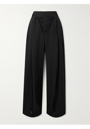 Jean Paul Gaultier - Wool Wide-leg Pants - Black - FR34,FR36,FR38,FR40