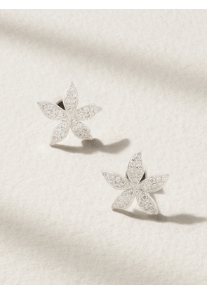 Ileana Makri - Blossom 18-karat White Gold Diamond Earrings - One size