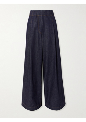 Dries Van Noten - Pila Pleated High-rise Wide-leg Jeans - Blue - x small,small,medium,large