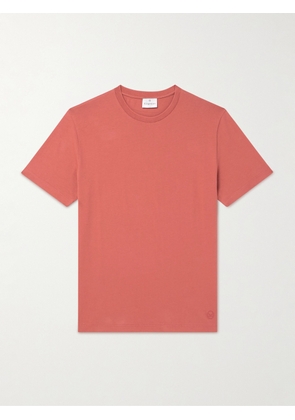 Kingsman - Logo-Embroidered Pima Cotton-Jersey T-Shirt - Men - Pink - XS