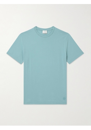 Kingsman - Logo-Embroidered Pima Cotton-Jersey T-Shirt - Men - Blue - XS