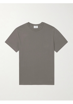 Kingsman - Logo-Embroidered Pima Cotton-Jersey T-Shirt - Men - Brown - XS