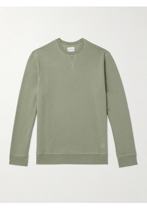 Kingsman - Logo-Embroidered Cotton and Cashmere-Blend Jersey Sweatshirt - Men - Green - XS