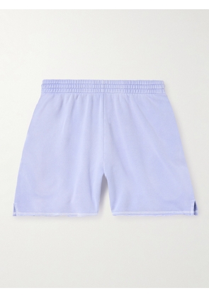 John Elliott - Skeptic Wide-Leg Cotton-Jersey Drawstring Shorts - Men - Blue - M