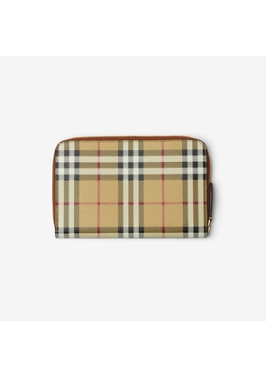 Burberry Check Travel Wallet