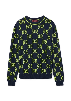 Gucci Cotton Gg Jacquard Sweater