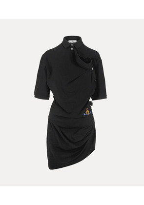 Vivienne Westwood Ming Polo Dress Organic Cotton Black XS Women