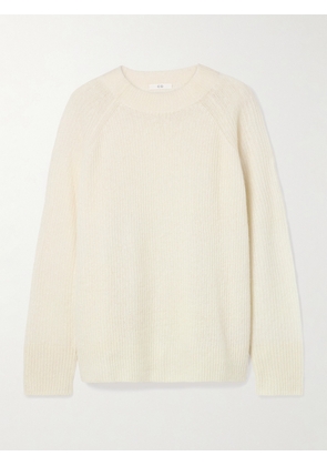 Co - Ribbed Cashmere And Silk-blend Sweater - Ivory - x small,small,medium,large,x large