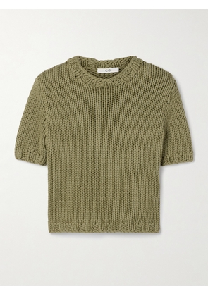 Co - Cotton-blend Sweater - Green - x small,small,medium,large,x large